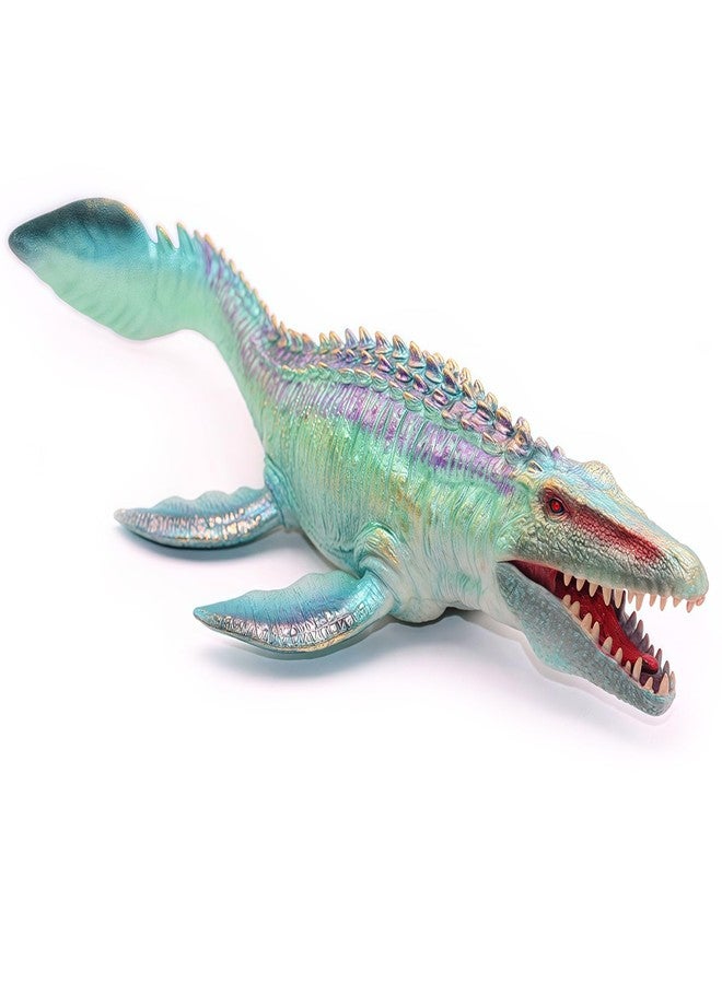 Higherbros Mosasaurus Shark Toys with Openable Jaws 11" Ocean World Realistic Marine Animal Creature Action Figure, Great for Bath Toys, Birthday Gifts for Kids - Image 1